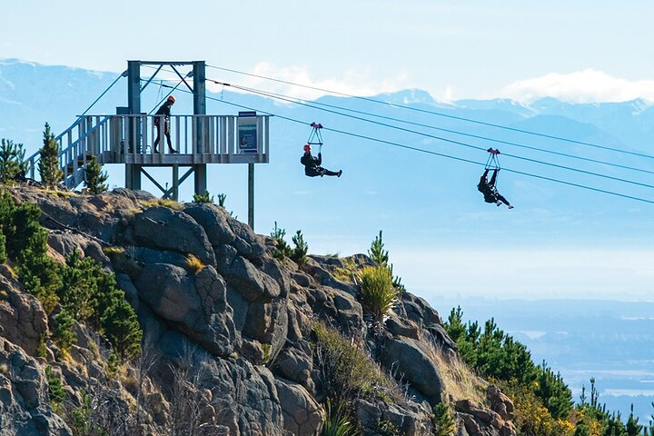 Soar above stunning landscapes in Christchurch on the longest zipline in New Zealand. Experience breathtaking views while gliding through the skies from high above the valley floor.